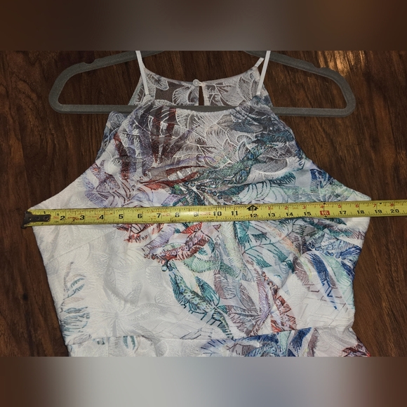 Mark & James Badgley Mischka Hi-low Embroidered Dress Size 12 - Picture 5 of 9